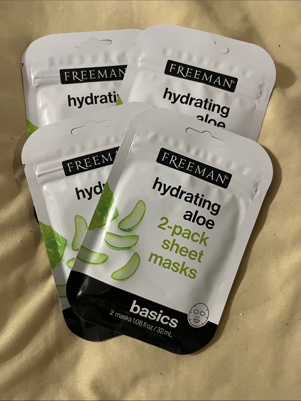 Freeman Hydrating Aloe 2-Pack Sheet Masks -